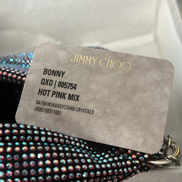 NEW Jimmy Choo Bonny All-Over Crystal Mini Top Handle Bag, New w/Tag in Box - Picture 9 of 13